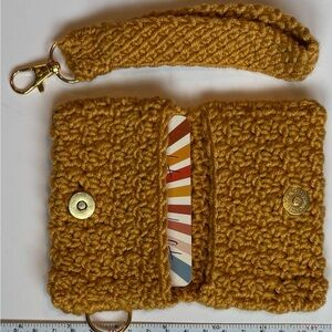 Crochet Card Wallet and Wristlet Set